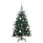 vidaXL Künstlicher Weihnachtsbaum Klappbar 150 LEDs & Kugeln 150 cm vidaXL Künstlicher Weihnachtsbaum Klappbar 150 LEDs & Kugeln 150 cm