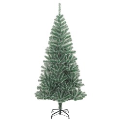 vidaXL Künstlicher Weihnachtsbaum Beschneit Grün 210 cm