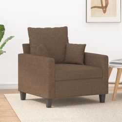 vidaXL Sessel Braun 60 cm Stoff
