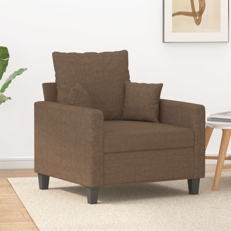 vidaXL Sessel Braun 60 cm Stoff