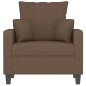 vidaXL Sessel Braun 60 cm Stoff vidaXL Sessel Braun 60 cm Stoff
