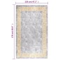 vidaXL Teppich Waschbar Grau und Golden 120x170 cm Rutschfest vidaXL Teppich Waschbar Grau und Golden 120x170 cm Rutschfest