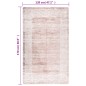 vidaXL Teppich Waschbar Beige 120x170 cm Rutschfest vidaXL Teppich Waschbar Beige 120x170 cm Rutschfest
