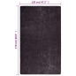vidaXL Teppich Waschbar Anthrazit 120x170 cm Rutschfest vidaXL Teppich Waschbar Anthrazit 120x170 cm Rutschfest