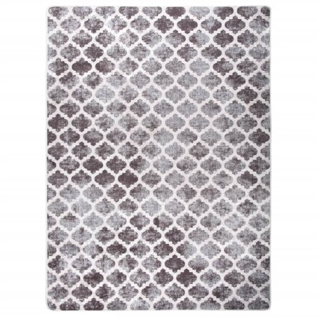 vidaXL Teppich Waschbar Mehrfarbig 150x230 cm Rutschfest