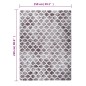 vidaXL Teppich Waschbar Mehrfarbig 150x230 cm Rutschfest vidaXL Teppich Waschbar Mehrfarbig 150x230 cm Rutschfest