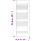 vidaXL Schranktüren Lamellen-Design 4 Stk Weiß 99,3x39,4 cm Massivholz vidaXL Schranktüren Lamellen-Design 4 Stk Weiß 99,3x39,4 cm Massivholz