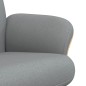 vidaXL Relaxsessel mit Fußhocker Hellgrau Stoff vidaXL Relaxsessel mit Fußhocker Hellgrau Stoff