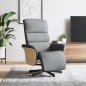 vidaXL Relaxsessel mit Fußteil Hellgrau Stoff vidaXL Relaxsessel mit Fußteil Hellgrau Stoff