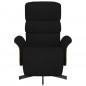 vidaXL Relaxsessel mit Fußteil Schwarz Stoff vidaXL Relaxsessel mit Fußteil Schwarz Stoff