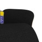 vidaXL Massagesessel mit Fußteil Schwarz Stoff vidaXL Massagesessel mit Fußteil Schwarz Stoff