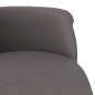 vidaXL Relaxsessel mit Fußteil Grau Kunstleder vidaXL Relaxsessel mit Fußteil Grau Kunstleder