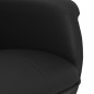 vidaXL Relaxsessel mit Fußhocker Schwarz Kunstleder vidaXL Relaxsessel mit Fußhocker Schwarz Kunstleder