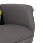 vidaXL Massagesessel mit Fußhocker Grau Kunstleder vidaXL Massagesessel mit Fußhocker Grau Kunstleder