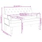 vidaXL Sitzbank mit Rückenlehne Dunkelgrau 120x62x75,5 cm Stoff vidaXL Sitzbank mit Rückenlehne Dunkelgrau 120x62x75,5 cm Stoff