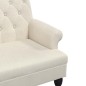 vidaXL Sitzbank mit Rückenlehne Leinen 120x62x75,5 cm Stoff vidaXL Sitzbank mit Rückenlehne Leinen 120x62x75,5 cm Stoff