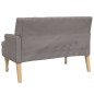 vidaXL Sitzbank mit Kissen Taupe 113x64,5x75,5 cm Stoff vidaXL Sitzbank mit Kissen Taupe 113x64,5x75,5 cm Stoff