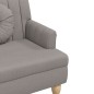 vidaXL Sitzbank mit Kissen Taupe 113x64,5x75,5 cm Stoff vidaXL Sitzbank mit Kissen Taupe 113x64,5x75,5 cm Stoff