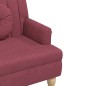 vidaXL Sitzbank mit Kissen Weinrot 113x64,5x75,5 cm Stoff vidaXL Sitzbank mit Kissen Weinrot 113x64,5x75,5 cm Stoff