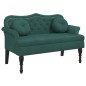 vidaXL Sitzbank mit Kissen Dunkelgrün 120,5x65x75 cm Samt vidaXL Sitzbank mit Kissen Dunkelgrün 120,5x65x75 cm Samt