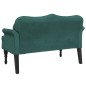 vidaXL Sitzbank mit Kissen Dunkelgrün 120,5x65x75 cm Samt vidaXL Sitzbank mit Kissen Dunkelgrün 120,5x65x75 cm Samt