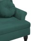 vidaXL Sitzbank mit Kissen Dunkelgrün 120,5x65x75 cm Samt vidaXL Sitzbank mit Kissen Dunkelgrün 120,5x65x75 cm Samt