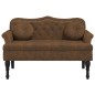 vidaXL Sitzbank mit Kissen Braun 120,5x65x75 cm Wildleder-Optik vidaXL Sitzbank mit Kissen Braun 120,5x65x75 cm Wildleder-Optik