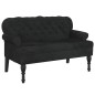 vidaXL Sitzbank mit Rückenlehne Schwarz 119,5x64,5x75 cm Samt vidaXL Sitzbank mit Rückenlehne Schwarz 119,5x64,5x75 cm Samt