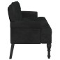 vidaXL Sitzbank mit Rückenlehne Schwarz 119,5x64,5x75 cm Samt vidaXL Sitzbank mit Rückenlehne Schwarz 119,5x64,5x75 cm Samt