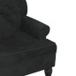 vidaXL Sitzbank mit Rückenlehne Schwarz 119,5x64,5x75 cm Samt vidaXL Sitzbank mit Rückenlehne Schwarz 119,5x64,5x75 cm Samt