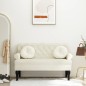 vidaXL Sitzbank mit Rückenlehne Creme 119,5x64,5x75 cm Samt vidaXL Sitzbank mit Rückenlehne Creme 119,5x64,5x75 cm Samt
