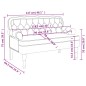 vidaXL Sitzbank mit Rückenlehne Creme 119,5x64,5x75 cm Samt vidaXL Sitzbank mit Rückenlehne Creme 119,5x64,5x75 cm Samt