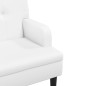 vidaXL Sitzbank mit Rückenlehne Weiß 112x65,5x75 cm Kunstleder vidaXL Sitzbank mit Rückenlehne Weiß 112x65,5x75 cm Kunstleder