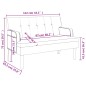 vidaXL Sitzbank mit Rückenlehne Weiß 112x65,5x75 cm Kunstleder vidaXL Sitzbank mit Rückenlehne Weiß 112x65,5x75 cm Kunstleder