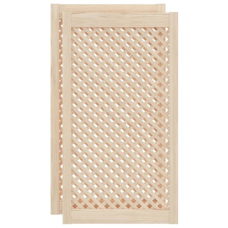vidaXL Schranktüren 2 Stk. Gitterdesign 49,5x99 cm Massivholz Kiefer