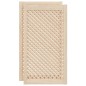 vidaXL Schranktüren 2 Stk. Gitterdesign 49,5x99 cm Massivholz Kiefer