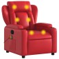 vidaXL Massagesessel Rot Kunstleder vidaXL Massagesessel Rot Kunstleder