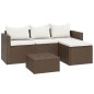 Garten-Lounge-Set Braun Poly Rattan Garten-Lounge-Set Braun Poly Rattan