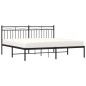 vidaXL Bettgestell mit Kopfteil Metall Schwarz 183x213 cm vidaXL Bettgestell mit Kopfteil Metall Schwarz 183x213 cm
