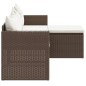 Garten-Lounge-Set Braun Poly Rattan Garten-Lounge-Set Braun Poly Rattan