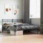vidaXL Bettgestell mit Kopfteil Metall Schwarz 160x200 cm vidaXL Bettgestell mit Kopfteil Metall Schwarz 160x200 cm