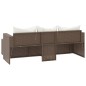 Garten-Lounge-Set Braun Poly Rattan Garten-Lounge-Set Braun Poly Rattan