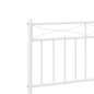 vidaXL Bettgestell mit Kopfteil Metall Weiß 183x213 cm vidaXL Bettgestell mit Kopfteil Metall Weiß 183x213 cm