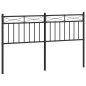 vidaXL Kopfteil Metall Schwarz 140 cm vidaXL Kopfteil Metall Schwarz 140 cm