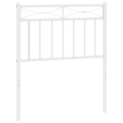 vidaXL Kopfteil Metall Weiß 75 cm