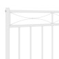 vidaXL Kopfteil Metall Weiß 75 cm vidaXL Kopfteil Metall Weiß 75 cm
