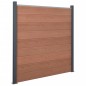 vidaXL Zaunelement-Set Braun 872x186 cm WPC vidaXL Zaunelement-Set Braun 872x186 cm WPC