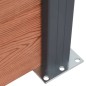 vidaXL Zaunelement-Set Braun 872x186 cm WPC vidaXL Zaunelement-Set Braun 872x186 cm WPC