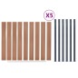 vidaXL Zaunelement-Set Braun 872x186 cm WPC vidaXL Zaunelement-Set Braun 872x186 cm WPC