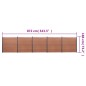 vidaXL Zaunelement-Set Braun 872x186 cm WPC vidaXL Zaunelement-Set Braun 872x186 cm WPC